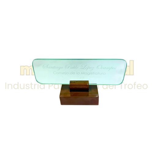 Imagen de Placa de escritorio en vidrio - M20.610